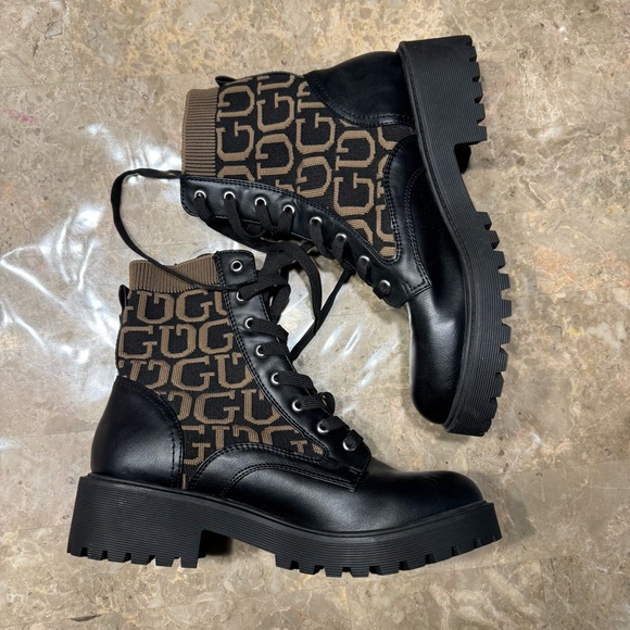 Guess Shoes - Stylish Black and Brown Women's Boots